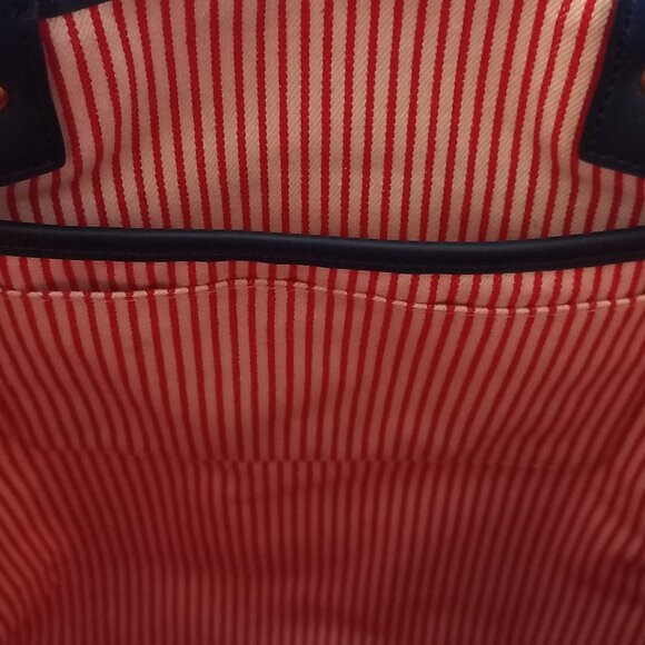 DRAPER JAMES Totes Y'all cream canvas tote bag with striped lining - Picture 14 of 16